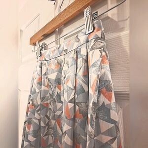 Windy Benton Road Baby Blue Patterned Vintage Skirt